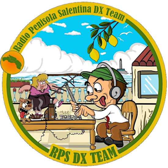 Logo RPS DX TEAM OM e CB, Radio Penisola Salentina